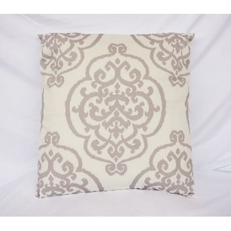 Fleur De Lis Silver Cotton Throw Pillow Walmart Com