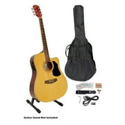 41'' Acoustic-Electric Guitar Package With Gig Bag, Strap, Picks, Tuner, and Strings (Natural Color)