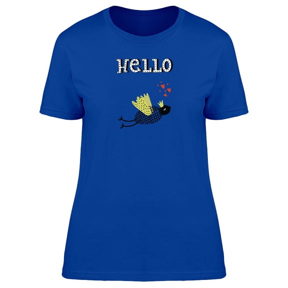 Abstract Bird With A Crown Tee Women's -Image by Shutterstock