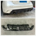 thumbnail image 2 of For Infiniti Q50 2014-2017 Rear Bumper Diffuser Lip Real Carbon Fiber Boot Tail Guard Splitter Spoiler Plate W/ Lamp, 2 of 6