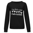 thumbnail image 4 of ZKCCNUK Women Casual Full Sleeve Round Neck Tops Loose Shirts Blouse Pullover Print Sweatshirt, 4 of 5