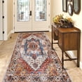 thumbnail image 5 of Lochas Boho Area Rug Vintage Bohemian Rugs Floor Carpet for Hallway Entryway Bedroom Kitchen Bathroom,2' x 6',Orange, 5 of 7