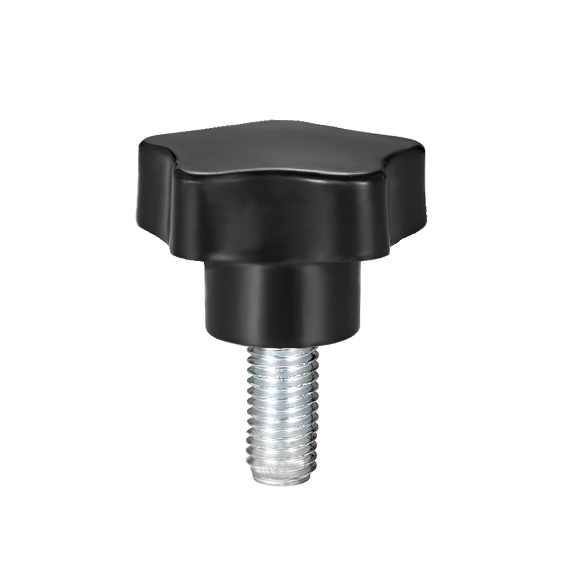 Star Knob Grip M12 x 25mm Male Thread Steel Zinc Stud Replacement PP