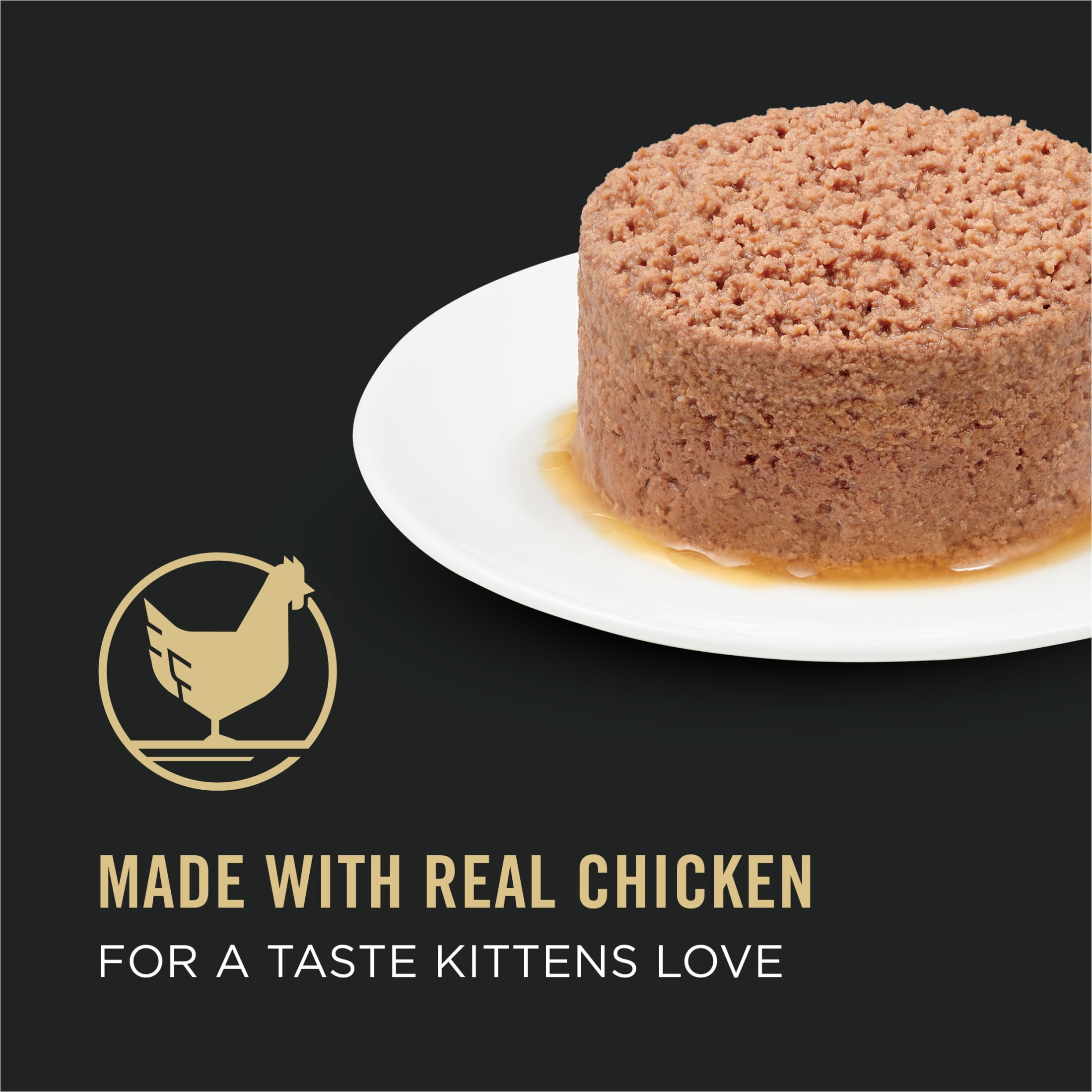 Purina Pro Plan, Grain-Free Chicken, Wet Kitten Food, 3 oz Cans, 24 Pack