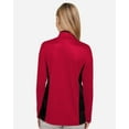 thumbnail image 3 of Harriton M786W Women's Flash Snag Protection Plus IL Colorblock Quarter-Zip Pullover-Red/ Black-XS, 3 of 6