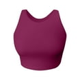 thumbnail image 4 of Women's Solid Swimwear Tankini Top Swim Shirt For Beach Water Activities, 4 of 5