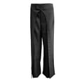 thumbnail image 4 of Curuila Womens Pants With Pocket Wide Leg Everyday Wear Solid Color Fashion Casual Trousers Black Size L, 4 of 5