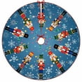 thumbnail image 2 of Christmas Tree Skirt, Nutcracker Christmas Tree Decoration, Blue Tree Skirt, Suitable for Christmas Tree Holiday Party, Christmas Gift, 2 of 4