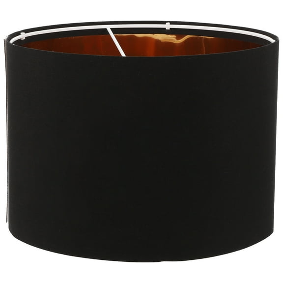 PAMINGONO Simple Lampshade Linen Metal Round Cylinder 1Set 9.8x9.8x7.1in