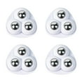 thumbnail image 2 of yuksok 4 Pcs Roulettes Auto-Adhésives Multifonctionnelles Rotation Pivotante à 360 Degrés Blanc, 2 of 9