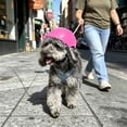 thumbnail image 3 of Lightweight Pet Protective Breathable Foam Padded Headgear Adjustable Ear Cutout Safety Head Cover for Extra Small Dog Cat Riding Training Outdoor Walks Hot Pink - M, 3 of 4