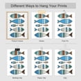 thumbnail image 5 of PixonSign Adhesive Wall Art Coastal Charm Wooden Fish Illustrations Posters, Set of 4 Rustic Nautical Fine Art Multicolor Boho Canvas Prints for Bedroom, Living Room, Office - 8"x10", 5 of 5