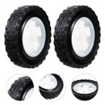 thumbnail image 3 of 2pcs 6 Inch No Inflation Solid Lawn Mower Wheels Gardening Machine Parts, 3 of 3