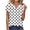 White, variant on KyCheLot Womens Short Sleeve T Shirts Casual Print V Neck Cute Basic Tee Tops Summer Dailywear