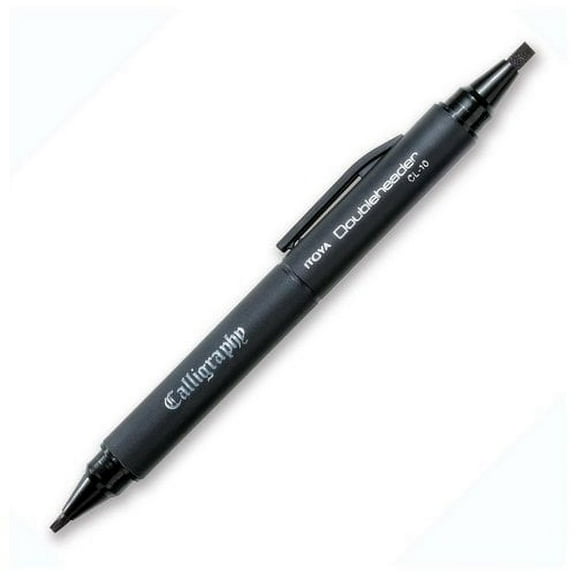 ProFolio by Itoya, Double Header Calligraphy Marker, 1.5mm and 3mm Chisel Tips - Black
