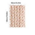 thumbnail image 3 of Cortina de ducha floral con estampado de pequeñas flores – Tela de estilo nórdico, impermeable, para decoración de baño, ideal para bañera o ducha – Cortina de nailon lavable con ojales reforzados y, 3 of 6