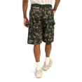 thumbnail image 2 of G-Style USA Men's Relaxed Fit Belted Camo Cargo Shorts - Stone Olive - 42, 2 of 6