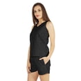 thumbnail image 4 of Bimba Womens Solid Sleepwear Set 2 Pcs Short & Top Casual Nightwear Loose Fit Loungewear, 4 of 7