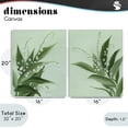 thumbnail image 3 of Stupell Industries Traditional Blooming Lily of Valley 2pc Canvas Art Set, 16 x 20 each, by Grace Popp, 3 of 7