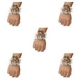 thumbnail image 3 of relayinert Unique Stretch Wristband With Handmade Satin Roses For Stylish Look Easy To Wear N21 khaki 5Set, 3 of 6
