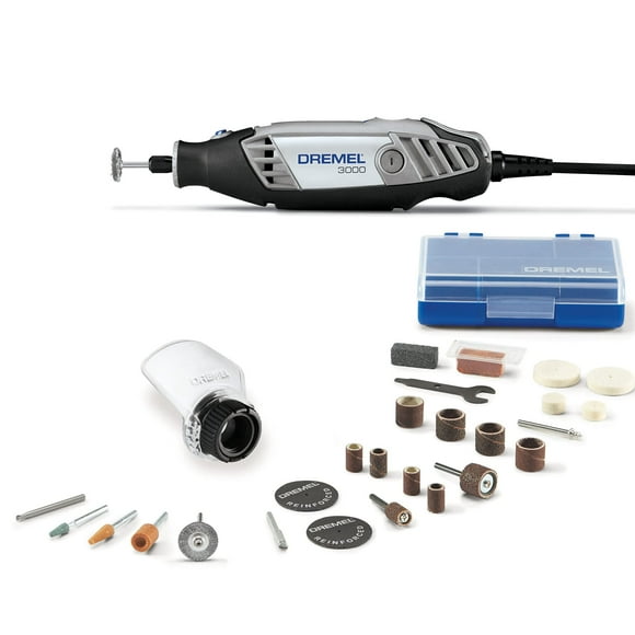 120V Corded Rotary Tool Kit with Variable Speed, EZ Twist, 25 Accessories and Tool Case