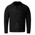 thumbnail image 5 of Kureaily Men's Fashion Cardigan Sweater Double Sweater Knitted Men's Cardigan Solid Color Large Pocket Jacket, 5 of 5