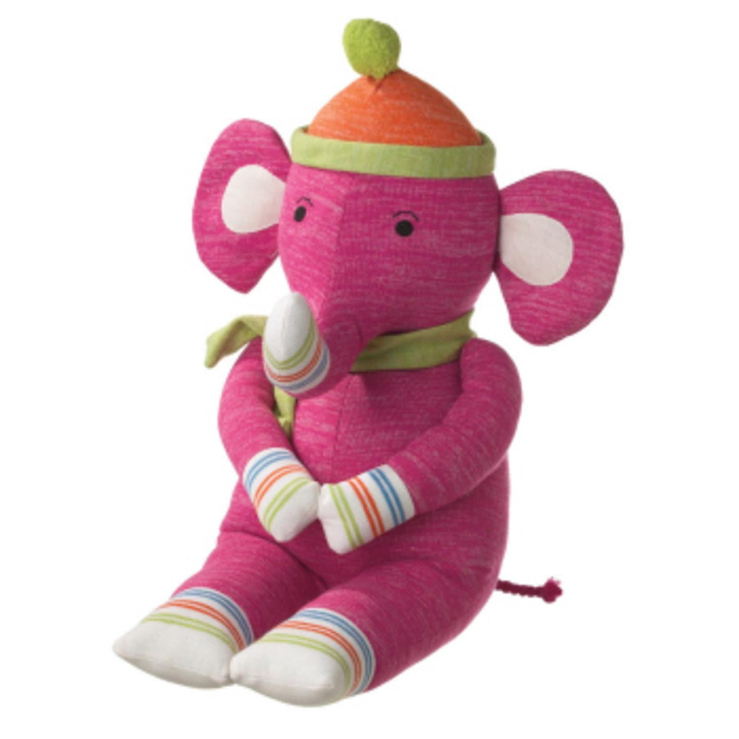 large pink elephant stuffed animal