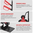 thumbnail image 3 of Stair Climbing Hand Truck 330lb, Heavy Duty Dolly Cart for Stairs, Thickened Upgraded Steel Tube Folding Stair Climbing Trolley with Six Wheels and Telescoping Handle, Red, 3 of 7