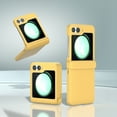 thumbnail image 2 of for Samsung Galaxy Z Flip 5 Case with Hinge Protection, Skin-Friendly Shockproof Drop Proof Full Body Protective Slim Cover Protective Case for Samsung Galaxy Z Flip 5,Yellow, 2 of 6
