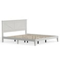 thumbnail image 4 of Farmhouse Solid Wood Platform Bed in King - Gloss White, 4 of 9