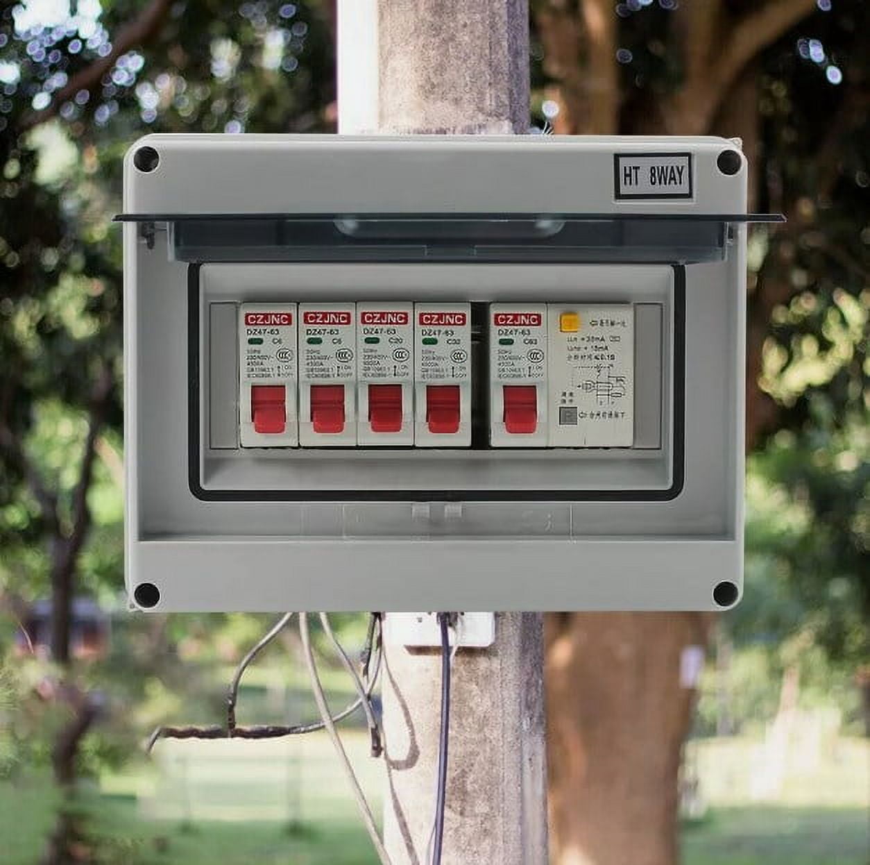 Protection Box for Circuit Breakers, Secure Flame Retardant Plastic Enclosure, Convenient Maintenance IP65, for Multiple Applications, Easy Installation (Small)