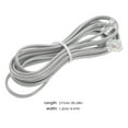 thumbnail image 2 of SOPOTUTU 10Pcs Grey Phone Cord Extension Cable with Pure Copper Core and Rj11 Connectors for Office Phones, 2 of 6
