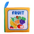 thumbnail image 1 of Libros de tela suaves para bebés, juguetes para la ducha, rompecabezas, papel interactivo para padres e hijos, mi primer libro Frutas, 1 of 9
