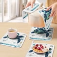 thumbnail image 5 of Blue Teal Coastal Turtle Pot Holders for Kitchen Heatproof Potholder, 4 Pack Summer Beach Starfish Nautical Hot Pads Multipurpose Oven Pads Cloth Potholders Trivet for Cooking and Baking, 5 of 8