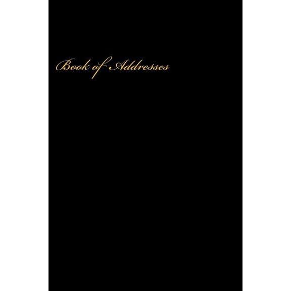 Book of Addresses : A 6 x 9 Address Book (Paperback)
