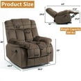thumbnail image 3 of Aukfa Power Lift Recliner Chair Deep Seat Recliners with Infinite Position for Elderly Living Room, Brown, 3 of 10