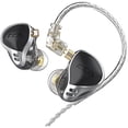 thumbnail image 1 of wonima11 Gifts for Men, CA24 in-Ear Monitors 12BA One Side HiFi IEM Earphones with Zinc Alloy Surface Resin Housing, HiFi Stereo Wired Headphones for Musician Audiophile(Black,no mic)., 1 of 1