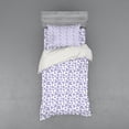 thumbnail image 1 of Ambesonne Butterfly Bedding Set 3 Pcs, Monotone Delicate Animal, Twin XL, Lavender Blue and Dark Grey, 1 of 3