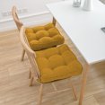 thumbnail image 5 of Tahtuvzn 17x17" Cotton Seat Cushions for Home Use Tufted Corduroy Floor Living Room Tatami, Gifts for Friend, Yellow, 5 of 6