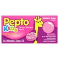 Pepto Kids Antacid Chewable Tablets for Upset Stomach Relief, overthe