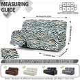thumbnail image 7 of Xoenoiee Zebra Stripe Paint Splatter Print Recliner Slipcovers with Arms 8 Pieces Lazyboy Recliner Chair Cover Non Slip Recliner Covers for Recliner Chair with Storage Pockets Furniture Protector, 7 of 7