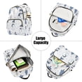 thumbnail image 5 of FORMRS Mini Backpack Purse for Women Travel Daypack Casual Shoulder Bag, Cartoon Snowmen, 5 of 7