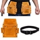 thumbnail image 4 of Bolsa de cinturón de herramientas de material cuero artificial Soporte retro Organizador Hardware Bolsa multifunción portátil para carpintero Electricista Cola Paquete de cintura, 4 of 8