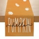 thumbnail image 1 of 1pc Autumn Maple Leaf Pumpkin Polka Dot Orange Home Decoration Table Flag 13inx72in, 1 of 5