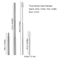 thumbnail image 4 of Retractable Straw, Multi-Functional Straw, Retractable Durable for Home Use Travel Kitchen Hotel Blue Aluminum Case+Straw+Brush+Carabiner, 4 of 8