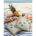thumbnail image 3 of Outdoor Throw Pillow Cover Nature Retro Blossoms Flowers Plant Waterproof Cushion Covers 2 Pack Old Vintage Newspaper Pillow Cases Home Decoration for Patio Garden Couch Sofa, 3 of 6