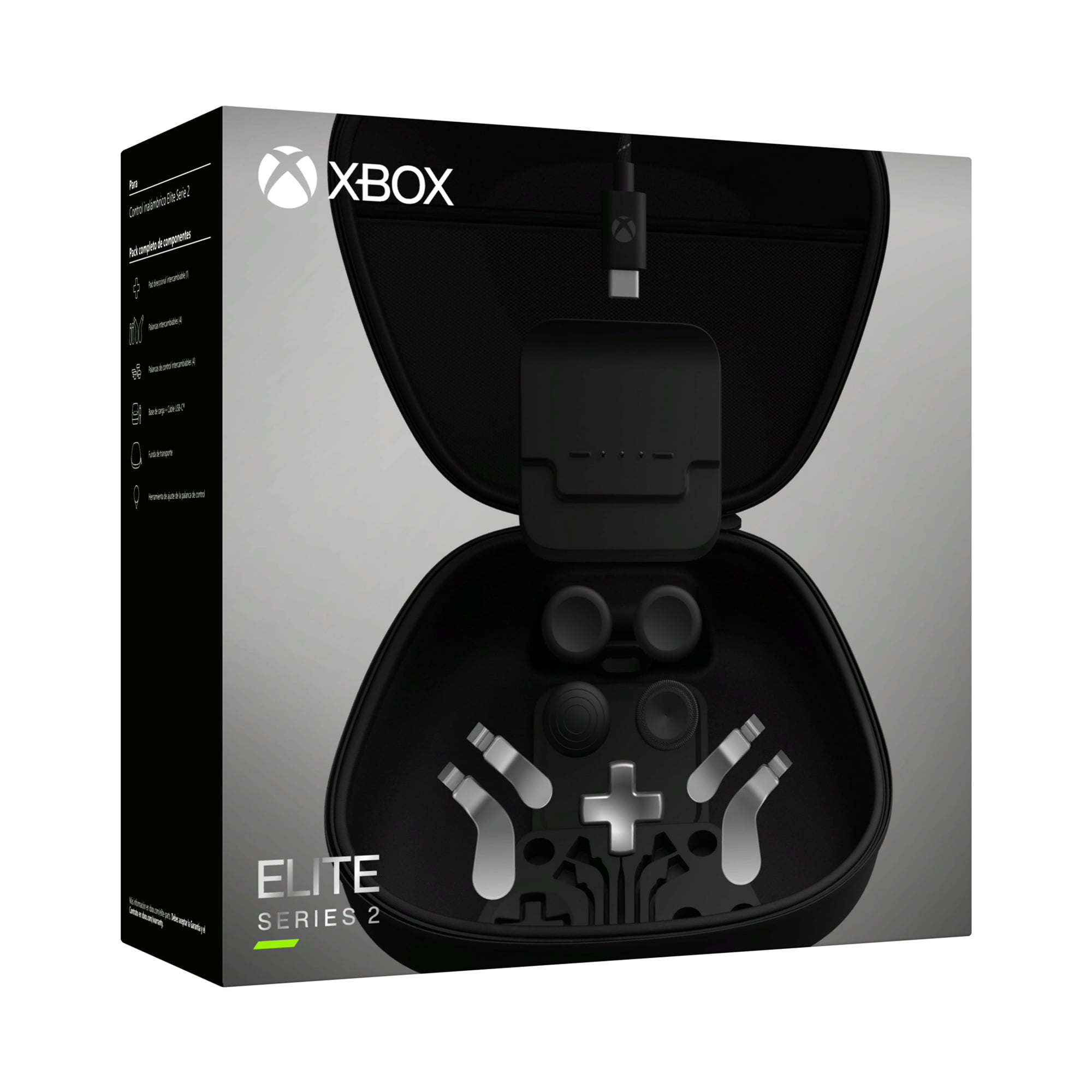  Complete Component Pack for Xbox Elite Controller Series 2 -  Accessories Includes 1 Carrying Case, 1 Charging Dock, 4 Thumbsticks, 4  Paddles and 1 Adjustment Tool : Video Games