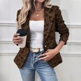 thumbnail image 2 of Women's Dressy Lapel Collar Vintage Floral Blazers | Business Casual Long Sleeve Suit Jacket with Faux Flap Pockets Button Closure Fall Office Outfits, 2 of 5