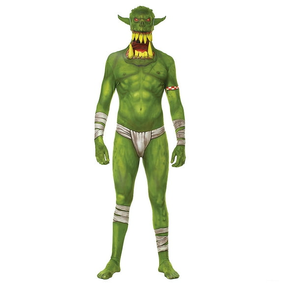 Morris Costumes Men's Orc Jaw Dropper Morphsuit