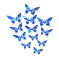 thumbnail image 1 of 12Pcs Wall Stickers Hollow Out Butterfly Shape Wall Decal 3D Cut-Out Sticker Refrigerator Stickers Decorative Paper Butterfly For Diy Art Decoration Removable Sticker, 1 of 7